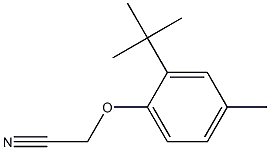 (2-tert-butyl-4-methylphenoxy)acetonitrile 结构式