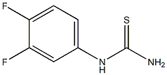 (3,4-difluorophenyl)thiourea 结构式