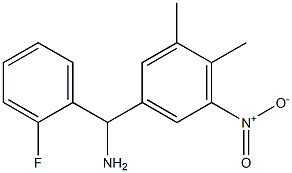 (3,4-dimethyl-5-nitrophenyl)(2-fluorophenyl)methanamine 结构式