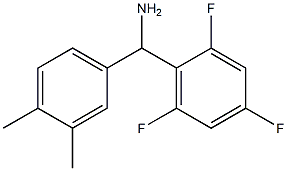 (3,4-dimethylphenyl)(2,4,6-trifluorophenyl)methanamine 结构式