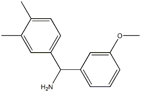 (3,4-dimethylphenyl)(3-methoxyphenyl)methanamine 结构式
