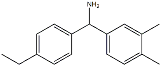 (3,4-dimethylphenyl)(4-ethylphenyl)methanamine 结构式