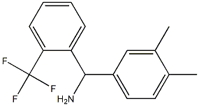 (3,4-dimethylphenyl)[2-(trifluoromethyl)phenyl]methanamine 结构式