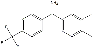 (3,4-dimethylphenyl)[4-(trifluoromethyl)phenyl]methanamine 结构式
