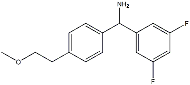 (3,5-difluorophenyl)[4-(2-methoxyethyl)phenyl]methanamine 结构式