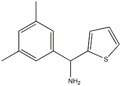 (3,5-dimethylphenyl)(thiophen-2-yl)methanamine 结构式