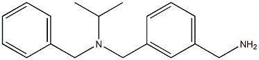 (3-{[benzyl(propan-2-yl)amino]methyl}phenyl)methanamine 结构式