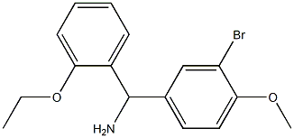 (3-bromo-4-methoxyphenyl)(2-ethoxyphenyl)methanamine 结构式