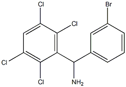 (3-bromophenyl)(2,3,5,6-tetrachlorophenyl)methanamine 结构式