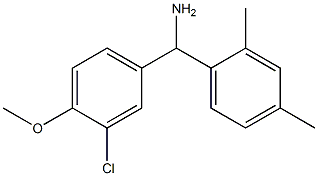 (3-chloro-4-methoxyphenyl)(2,4-dimethylphenyl)methanamine 结构式