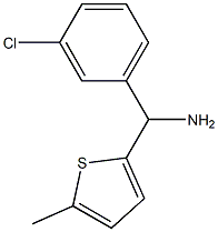 (3-chlorophenyl)(5-methylthiophen-2-yl)methanamine 结构式