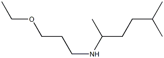 (3-ethoxypropyl)(5-methylhexan-2-yl)amine 结构式