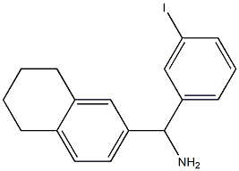 (3-iodophenyl)(5,6,7,8-tetrahydronaphthalen-2-yl)methanamine 结构式