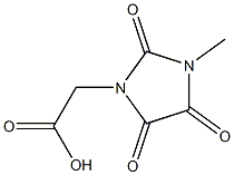 (3-methyl-2,4,5-trioxoimidazolidin-1-yl)acetic acid 结构式