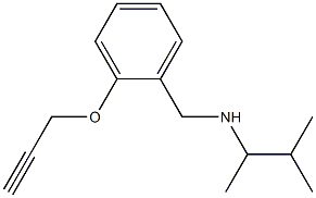 (3-methylbutan-2-yl)({[2-(prop-2-yn-1-yloxy)phenyl]methyl})amine 结构式