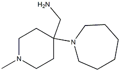 (4-azepan-1-yl-1-methylpiperidin-4-yl)methylamine 结构式