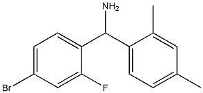 (4-bromo-2-fluorophenyl)(2,4-dimethylphenyl)methanamine 结构式