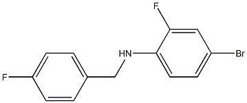 (4-bromo-2-fluorophenyl)(4-fluorophenyl)methylamine 结构式