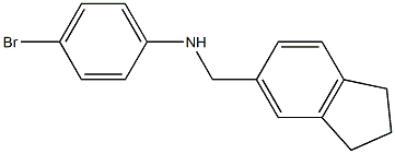 (4-bromophenyl)(2,3-dihydro-1H-inden-5-yl)methylamine 结构式