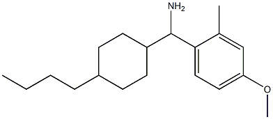 (4-butylcyclohexyl)(4-methoxy-2-methylphenyl)methanamine 结构式