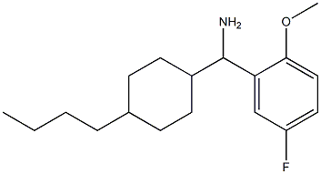 (4-butylcyclohexyl)(5-fluoro-2-methoxyphenyl)methanamine 结构式