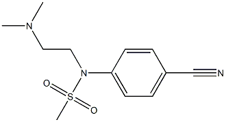 (4-cyanophenyl)-N-[2-(dimethylamino)ethyl]methanesulfonamide 结构式