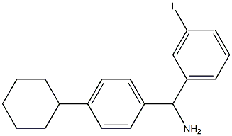 (4-cyclohexylphenyl)(3-iodophenyl)methanamine 结构式