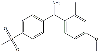 (4-methanesulfonylphenyl)(4-methoxy-2-methylphenyl)methanamine 结构式