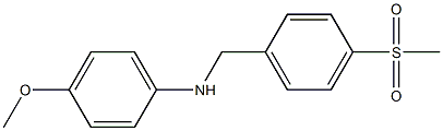 (4-methoxyphenyl)[4-(methylsulfonyl)phenyl]methylamine 结构式