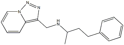 (4-phenylbutan-2-yl)({[1,2,4]triazolo[3,4-a]pyridin-3-ylmethyl})amine 结构式