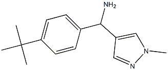 (4-tert-butylphenyl)(1-methyl-1H-pyrazol-4-yl)methanamine 结构式