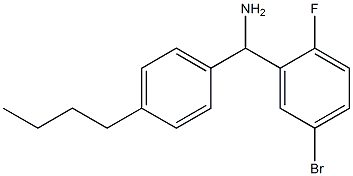 (5-bromo-2-fluorophenyl)(4-butylphenyl)methanamine 结构式