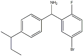 (5-bromo-2-fluorophenyl)[4-(butan-2-yl)phenyl]methanamine 结构式