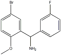 (5-bromo-2-methoxyphenyl)(3-fluorophenyl)methanamine 结构式