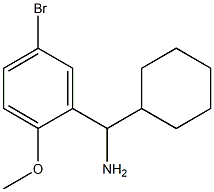 (5-bromo-2-methoxyphenyl)(cyclohexyl)methanamine 结构式