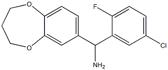 (5-chloro-2-fluorophenyl)(3,4-dihydro-2H-1,5-benzodioxepin-7-yl)methanamine 结构式