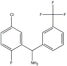 (5-chloro-2-fluorophenyl)[3-(trifluoromethyl)phenyl]methanamine 结构式
