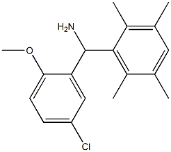 (5-chloro-2-methoxyphenyl)(2,3,5,6-tetramethylphenyl)methanamine 结构式