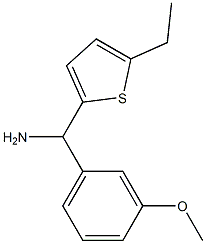 (5-ethylthiophen-2-yl)(3-methoxyphenyl)methanamine 结构式