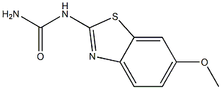 (6-methoxy-1,3-benzothiazol-2-yl)urea 结构式