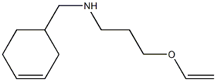 (cyclohex-3-en-1-ylmethyl)[3-(ethenyloxy)propyl]amine 结构式