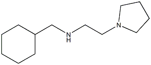 (cyclohexylmethyl)[2-(pyrrolidin-1-yl)ethyl]amine 结构式