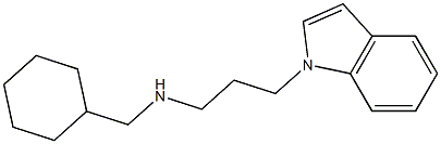 (cyclohexylmethyl)[3-(1H-indol-1-yl)propyl]amine 结构式