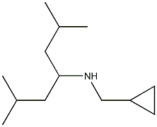 (cyclopropylmethyl)(2,6-dimethylheptan-4-yl)amine 结构式