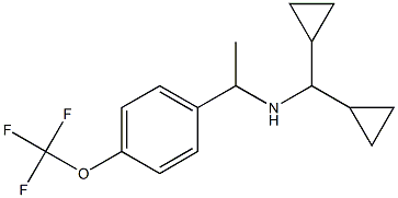 (dicyclopropylmethyl)({1-[4-(trifluoromethoxy)phenyl]ethyl})amine 结构式