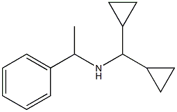 (dicyclopropylmethyl)(1-phenylethyl)amine 结构式