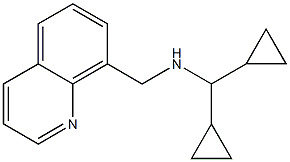 (dicyclopropylmethyl)(quinolin-8-ylmethyl)amine 结构式