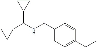 (dicyclopropylmethyl)[(4-ethylphenyl)methyl]amine 结构式