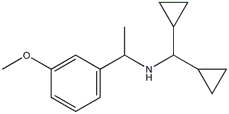 (dicyclopropylmethyl)[1-(3-methoxyphenyl)ethyl]amine 结构式