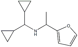 (dicyclopropylmethyl)[1-(furan-2-yl)ethyl]amine 结构式